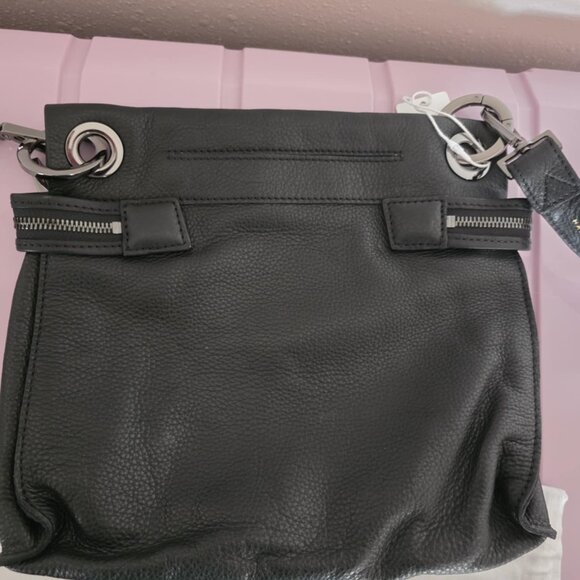Rare Find - Hammitt Tony Signature Medium Black & Gunmetal Crossbody Bag NWT - Picture 4 of 9